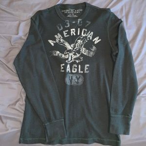 American Eagle Outfitters dark green long sleeve L